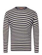 Mmgadam Soft Stripe Knit Tops Knitwear Round Necks Black Mos Mosh Gallery