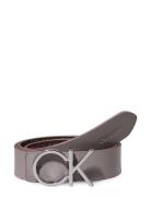 Ck Reversible Belt 3.0_Mono Bælte Grey Calvin Klein