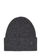 Th Imd Cash Blend Beanie Accessories Headwear Beanies Grey Tommy Hilfiger