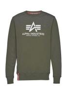 Basic Sweater Designers Sweatshirts & Hoodies Sweatshirts Green Alpha Industries