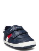 Tommy Hilfiger Crib Shoes With Velcro Low-top Sneakers Navy Tommy Hilfiger