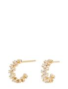 Little Crown Earrings Accessories Jewellery Earrings Hoops Gold PD Paola