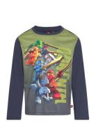 Lwtano 617 - T-Shirt L/S Tops T-shirts Long-sleeved T-Skjorte Multi/patterned LEGO Kidswear