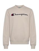 Crewneck Sweatshirt Tops Sweatshirts & Hoodies Sweatshirts Beige Champion