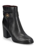 T Lock Heeled Ankle Boot 80Mm Shoes Boots Ankle Boots Ankle Boots With Heel Black Tory Burch