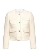 Tweed Jacket With Pockets Outerwear Jackets Light-summer Jacket White Mango