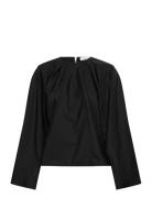 Juli Top Tops Shirts Long-sleeved Black Stylein