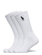 Big Pony Crew Sock 3-Pack Underwear Socks Regular Socks White Polo Ralph Lauren Underwear