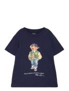 Polo Bear Cotton Jersey Tee Tops T-Kortærmet Skjorte Navy Ralph Lauren Kids