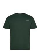 Micro Logo Interlock T-Shirt Tops T-Kortærmet Skjorte Green Calvin Klein