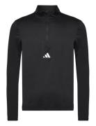 Wo Quarter Zip Sport Sweatshirts & Hoodies Fleeces & Midlayers Black Adidas Performance