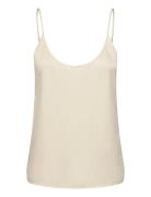 Core Jersey Woven Tank Tops T-shirts & Tops Sleeveless Cream Scotch & Soda