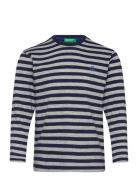 T-Shirt L/S Tops T-shirts Long-sleeved T-Skjorte Multi/patterned United Colors Of Benetton