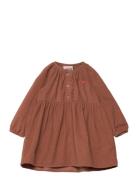 Dress Dresses & Skirts Dresses Casual Dresses Long-sleeved Casual Dresses Brown Sofie Schnoor Baby And Kids