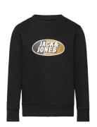 Jcoray Color Sweat Crew Neck Fst Jnr Tops Sweatshirts & Hoodies Sweatshirts Black Jack & J S