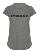 Woop Pc Imagine Designers T-shirts & Tops Short-sleeved Grey Zadig & Voltaire