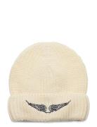 Pull On Hat Accessories Headwear Hats Beanie Cream Zadig & Voltaire Kids