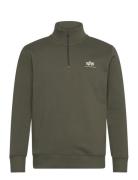 Half Zip Sweater Sl Tops Sweatshirts & Hoodies Sweatshirts Green Alpha Industries