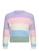 Kmgsandy L/S Stripe Pullover Knt Tops Knitwear Pullovers Multi/patterned Kids Only