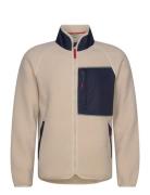 Farhult Pile Patch Jacket Tops Sweatshirts & Hoodies Fleeces & Midlayers Beige Tretorn