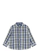 Shirt Tops Shirts Long-sleeved Shirts Multi/patterned United Colors Of Benetton