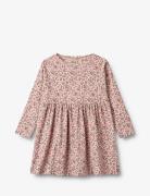 Jersey Dress L/S Emmy Dresses & Skirts Dresses Casual Dresses Long-sleeved Casual Dresses Pink Wheat