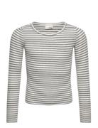 T-Shirt Long-Sleeve Tops T-shirts Long-sleeved T-Skjorte Grey Sofie Schnoor Young