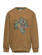 Tnlazaron Sweatshirt Tops Sweatshirts & Hoodies Sweatshirts Brown The New