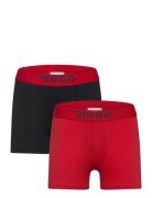 Set Of 2 Boxer Shorts Night & Underwear Underwear Underpants Red Hugo Kids