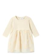 Nbfnajas Ls Dress Dresses & Skirts Dresses Casual Dresses Long-sleeved Casual Dresses Cream Name It