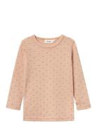 Nmfnava Ls Wool Top Lil Tops T-shirts Long-sleeved T-Skjorte Orange Lil'Atelier