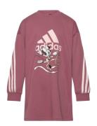 Lg Dy Md Dre Dresses & Skirts Dresses Casual Dresses Long-sleeved Casual Dresses Pink Adidas Sportswear