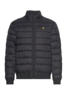 Funnel Neck Wadded Jacket Foret Jakke Black Lyle & Scott