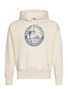 Vintage Fit Graphic Fleece Hoodie Tops Sweatshirts & Hoodies Hoodies Cream Polo Ralph Lauren