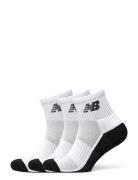 Unisex Response Performance Quarter 3 Pack Sport Socks Footies-ankle Socks White New Balance