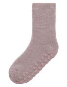 Nmfwaksi Wo/Bl Terry Sock W/Non Skid Sokker Strømper Pink Name It