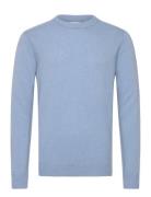 Sddyllon Ls2 Tops Knitwear Round Necks Blue Solid