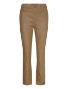 Coated High-Rise Straight Ankle Jean Bottoms Jeans Straight-regular Brown Lauren Ralph Lauren