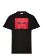 Short Sleeves Tee-Shirt Tops T-Kortærmet Skjorte Black Hugo Kids