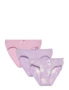 Nmfbriefs 3P Pastel Lilac Horse Noos Night & Underwear Underwear Panties Pink Name It