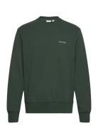 Micro Logo Repreve Sweatshirt Tops Sweatshirts & Hoodies Sweatshirts Green Calvin Klein