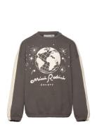 Mini Rodini Society Sp Sweatshirt Tops Sweatshirts & Hoodies Sweatshirts Grey Mini Rodini