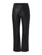 Lola High-Rise Leather Pants Bottoms Trousers Leather Leggings-Bukser Black Lexington Clothing