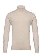 Cfkonrad Merino Roll Neck Knit Tops Knitwear Turtlenecks Cream Casual Friday