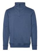 Troyer With Print Tops Sweatshirts & Hoodies Sweatshirts Navy Tom Tailor