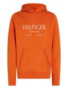 Big Hilfiger Hoody Tops Sweatshirts & Hoodies Hoodies Orange Tommy Hilfiger