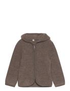 Jacket Ears Wool Fleece  Outerwear Fleece Outerwear Fleece Jackets Brown Huttelihut