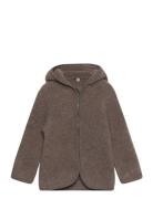 Jacket Ears Wool Fleece  Outerwear Fleece Outerwear Fleece Jackets Brown Huttelihut