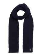 Cotton-Cotton Cable Scarf Accessories Scarves Winter Scarves Navy Polo Ralph Lauren