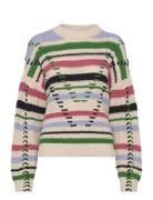 Objtuja Knit L/S Oz Pullover 134 Tops Knitwear Jumpers Multi/patterned Object